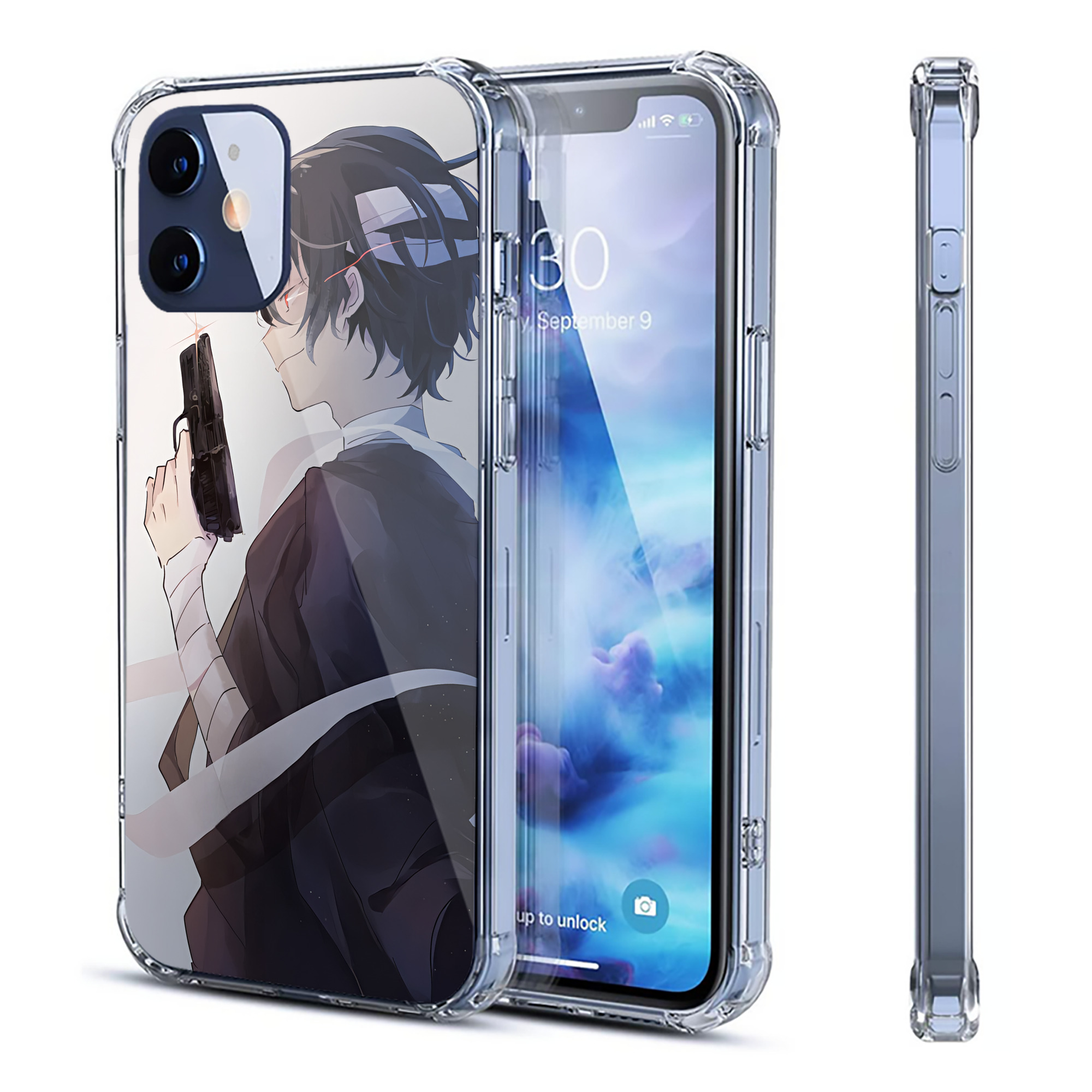 （画像用） 文豪ストレイドッグス Bungo Stray Dogs 【iPhone 12シリーズ対応】透明スマホケース（クリアソフトケース）